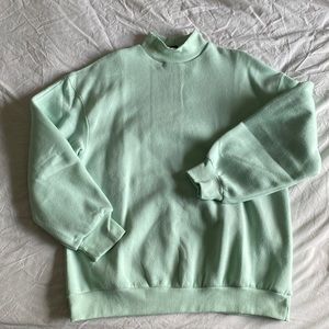 Oversized Mock Neck Sweatshirt